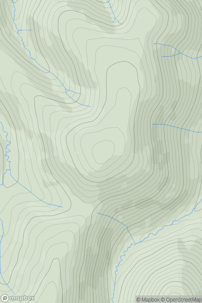 Thumbnail image for Simon's Seat [North Pennines] showing contour plot for surrounding peak